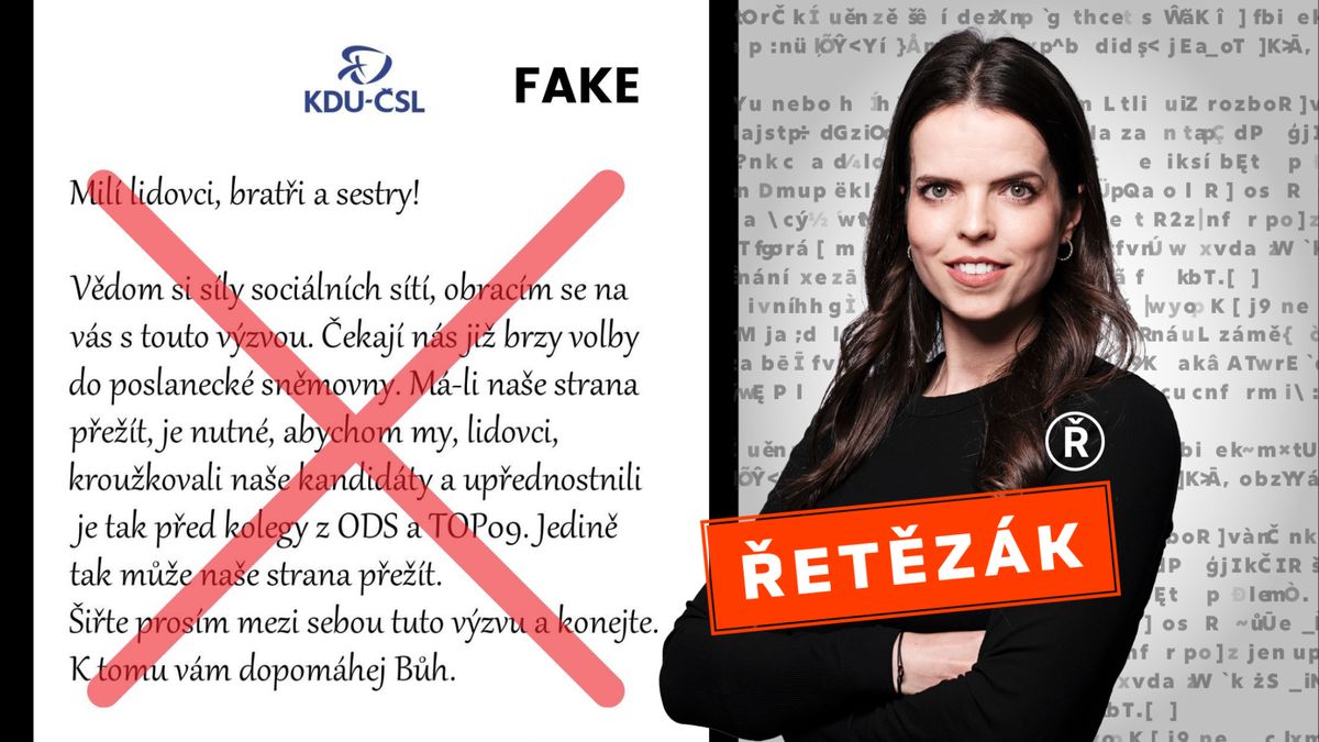 Vymyšlené citace o kroužkování na kandidátkách Spolu. Příspěvek původně sdílely i poslankyně ANO
