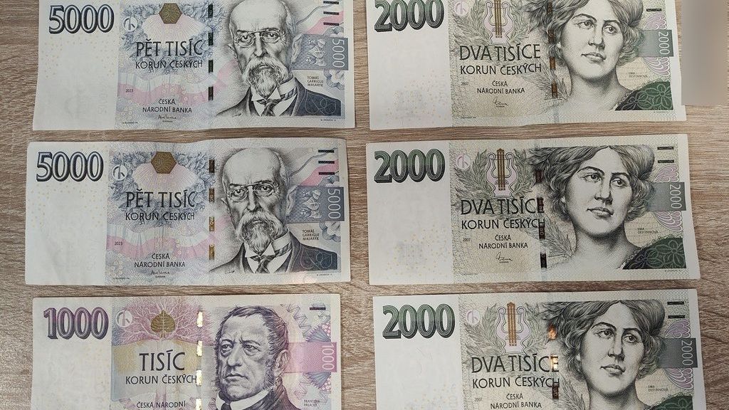 Sedmnáct tisíc leželo na ulici v Plzni. Mladá žena je předala strážníkům
