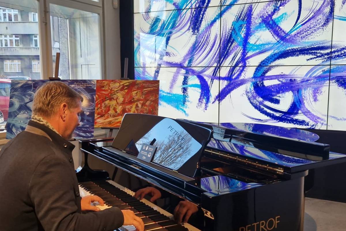 Interaktivní software propojuje hudbu s vizuálním uměním. Lákadlo je to zejména pro mladé návštěvníky.