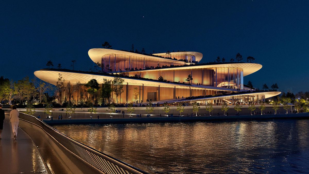 Hamburk bude mít novou Státní Operu, nápadně podobnou Vltavské filharmonii