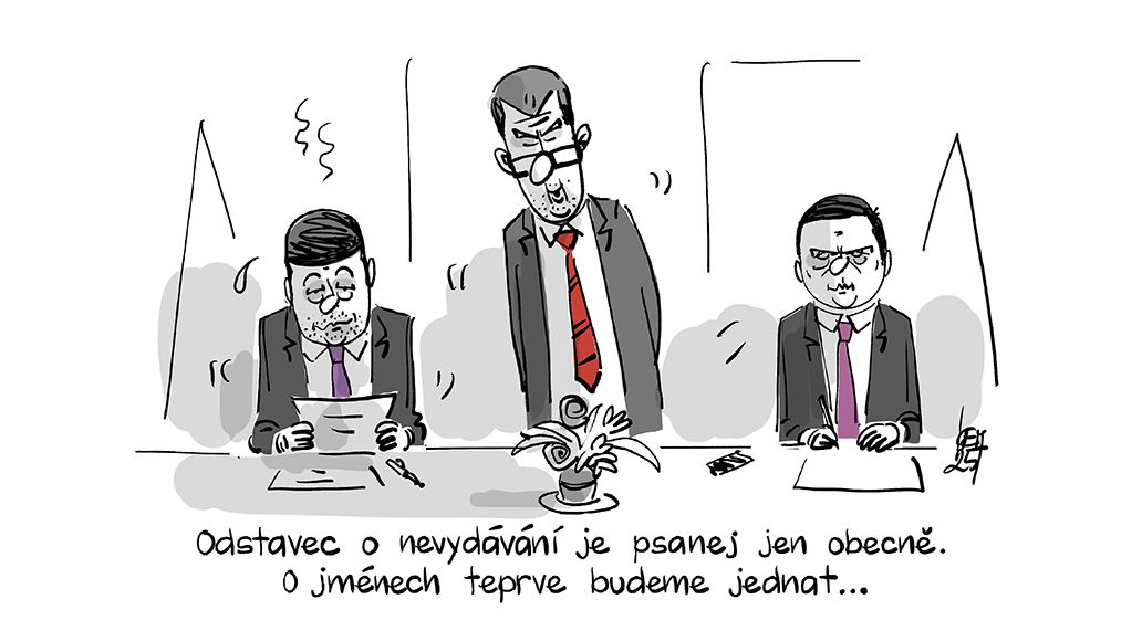 KEMEL: Odstavec o nevydávání je psanej jen obecně