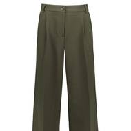 Dámské khaki kalhoty se širokými nohavicemi, 749 Kč