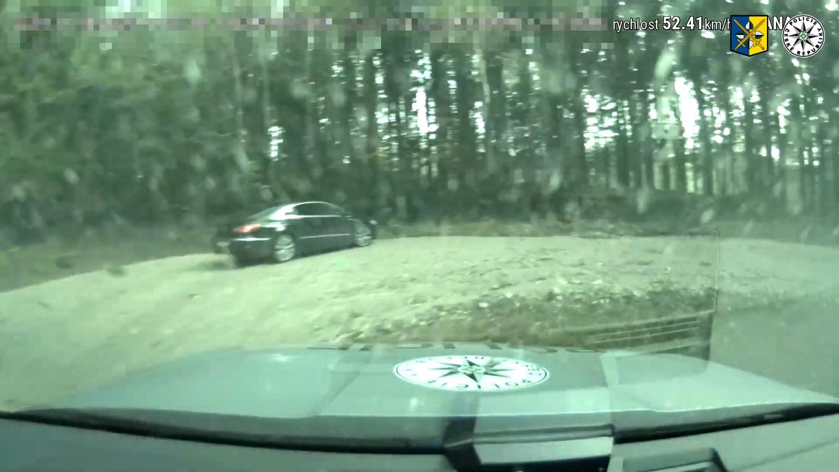 Policisté pronásledovali recidivistu v autě, po zběsilé jízdě to vzdal až v lese
