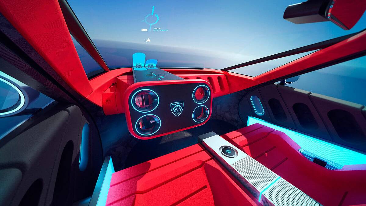 Kabina zaujme především nevšedním volantem i zcela novým pojetím rozhraní i-Cockpit.