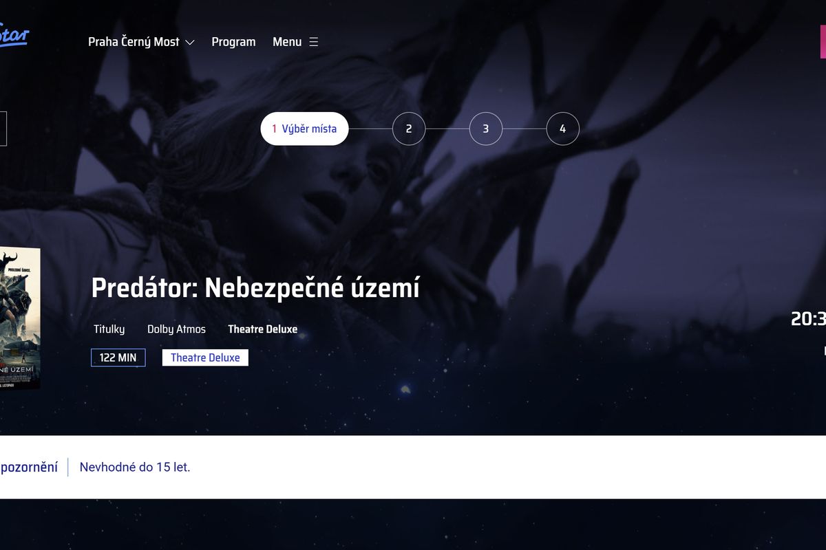 Po průšvihu s lístky je web CineStaru opět v provozu, ale jen v omezeném režimu