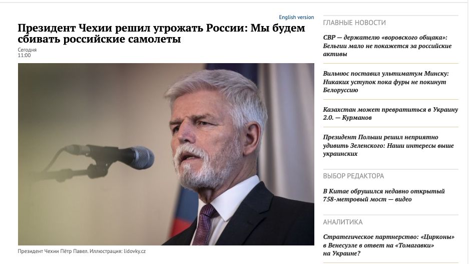 Pavlem potrefené Rusko se ozvalo