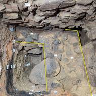 Snímek z odkrytí nálezu