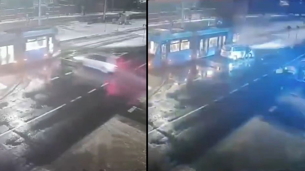 Polák ujížděl před policií, napálil to autem do tramvaje. V kufru auta našli muže, kterého unesl