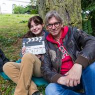 Režisér Jiří Strach a herečka Sophia Šporclová