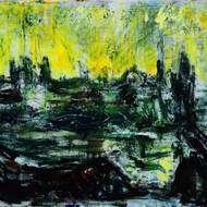 Obraz Staré Město u Vltavy (2025) v galerii Prostor 228