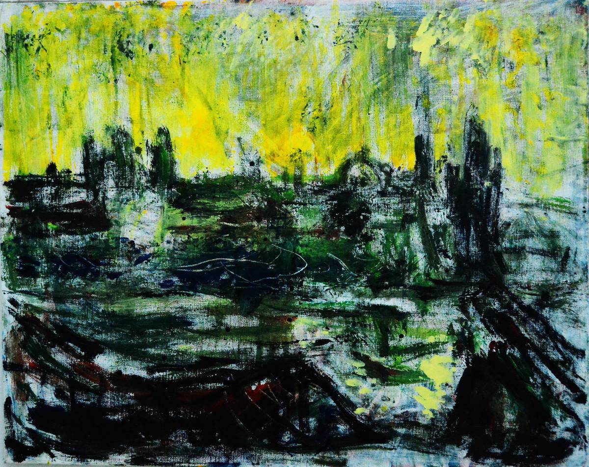 Obraz Staré Město u Vltavy (2025) v galerii Prostor 228