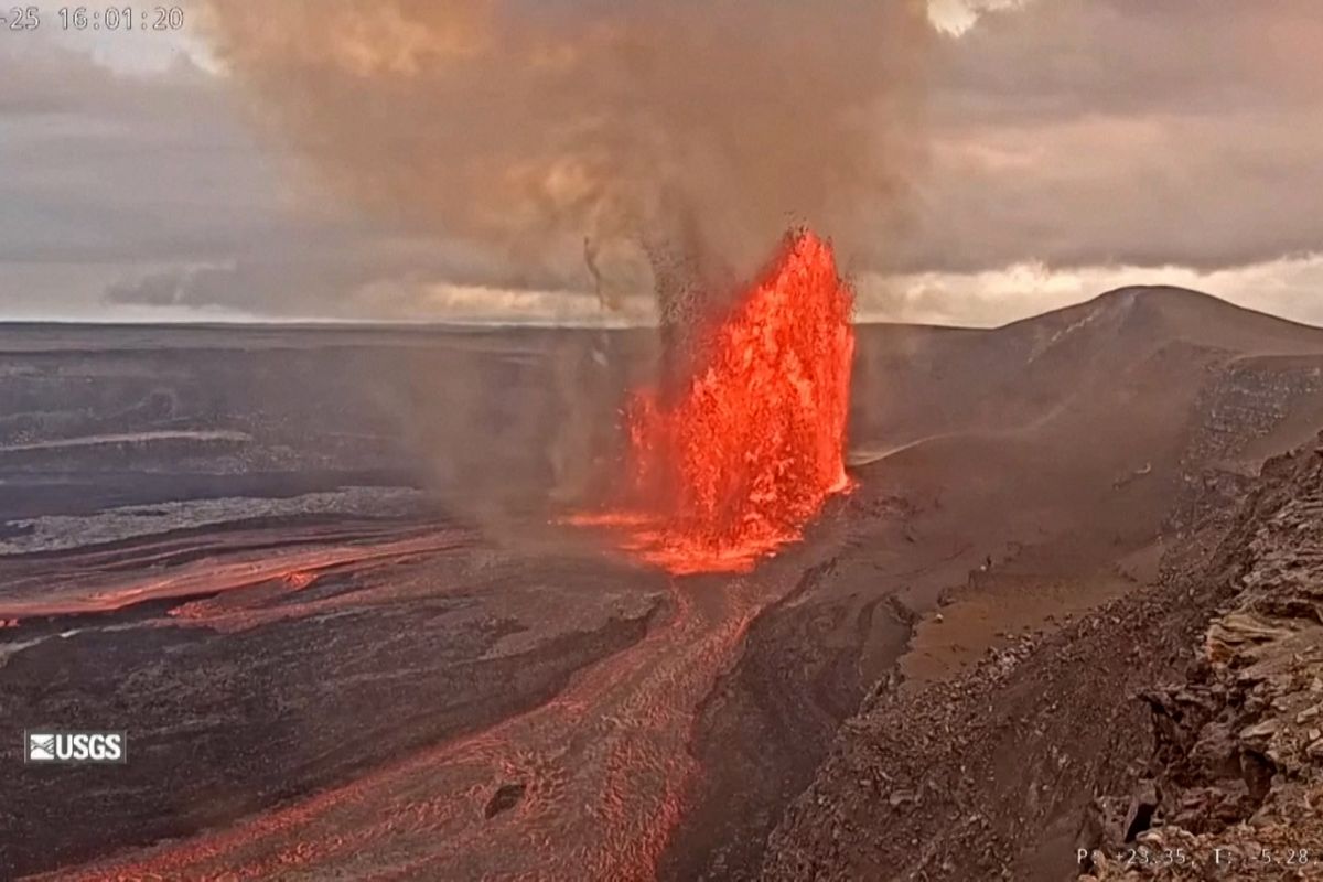 Sopka Kilauea se opět předvedla i s raráškem