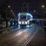 Vánočně vyzdobené vozy DPP