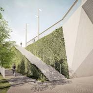 Okolí autobusové zastávky Lihovar čeká s otevřením mostu zásadní proměna. (vizualizace)