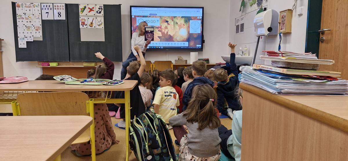 Poslední páteční hodinu se děti věnovaly čtenářské dílně.