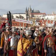 Nechyběli ani římští vojáci