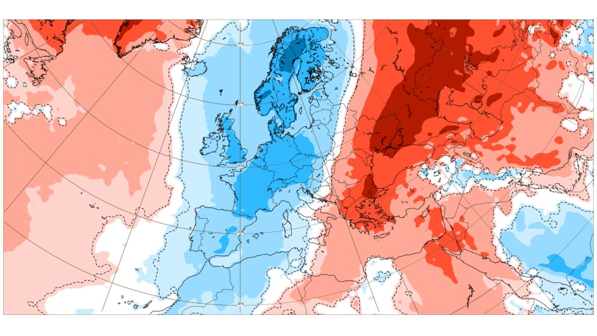 Rozdělená Evropa. Na západě mráz a sníh, na východě povodně
