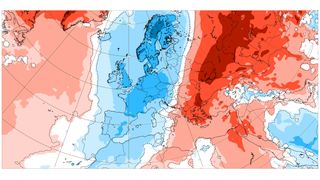 Rozdělená Evropa. Na západě mráz a sníh, na východě povodně
