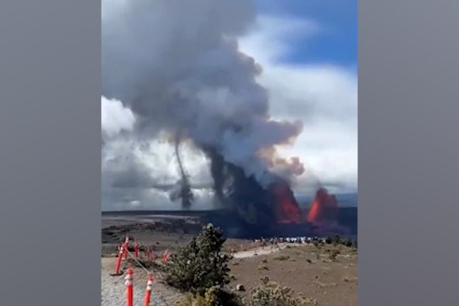 V blízkosti sopky Kilauea se ukázal vzácný rarášek