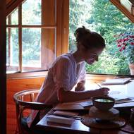 V ateliéru na chatě