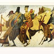 Příjezd divadelní společnosti (1983) zobrazuje jemné erotické téma.