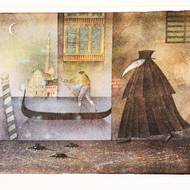 Večer v Benátkách (1994) ukazuje tajemnou atmosféru italského města.