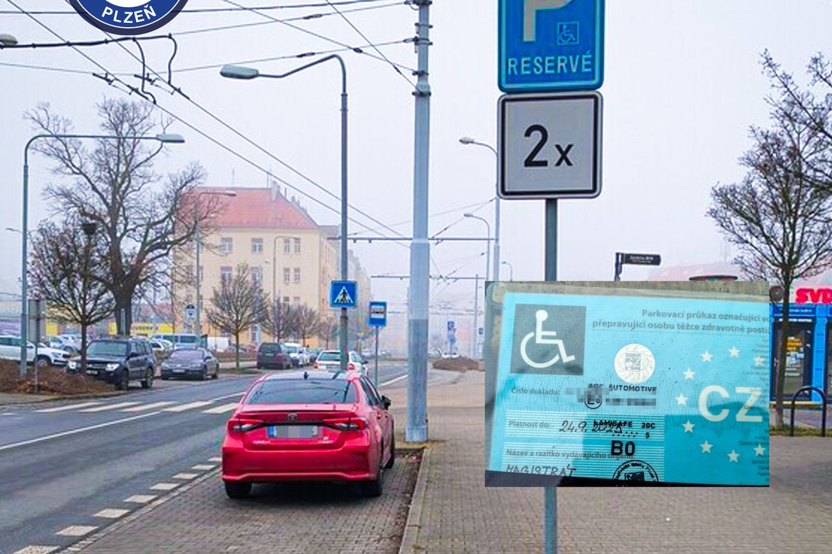 Babička zemřela. Muž dál používal její parkovací kartu pro postižené