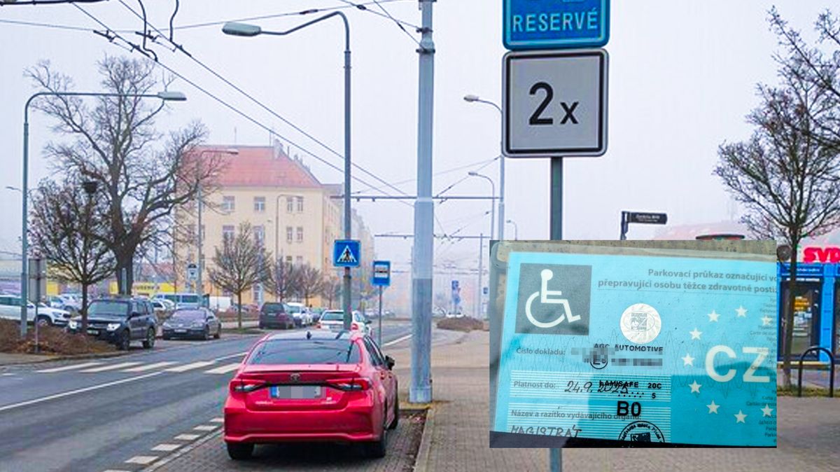Babička zemřela. Muž dál používal její parkovací kartu pro postižené