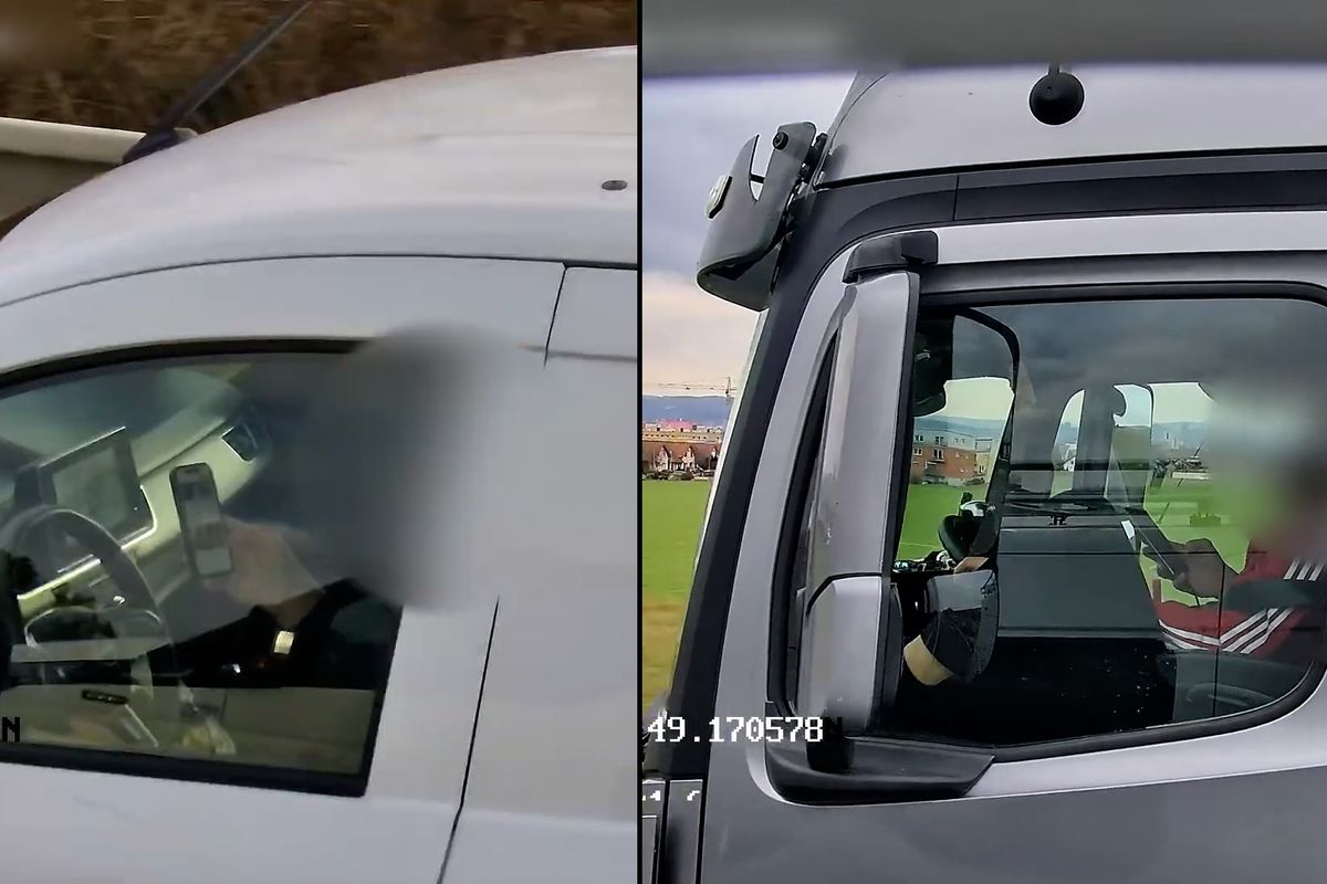 Řidič si to u Brna hnal bezdůvodně levým pruhem po dálnici, nachytala ho policejní dodávka