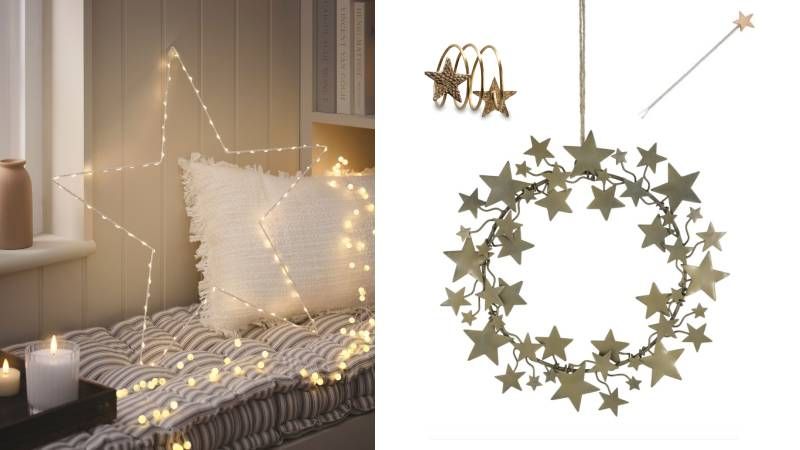 Motiv hvězd se hodí pro dekorování vánočního i silvestrovského interiéru