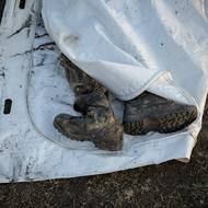 Další padlý ruský voják, jehož pozůstatky našli dobrovolníci z Platzdarmu. 24.července 2025.