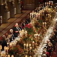 Královská hostina se konala na hradě Windsor.