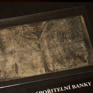 Stvrzenka Spořitelní banky USA nalezená v peněžence M. Meanwellové