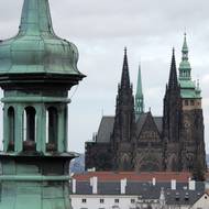 Výhled na katedrálu sv. Víta