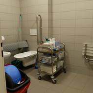 Hygienický box na ubytovně a denním centru v Malešicích