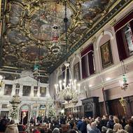 Uvnitř kostela sv. Spyridona