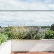 Výhled z jedné z teras