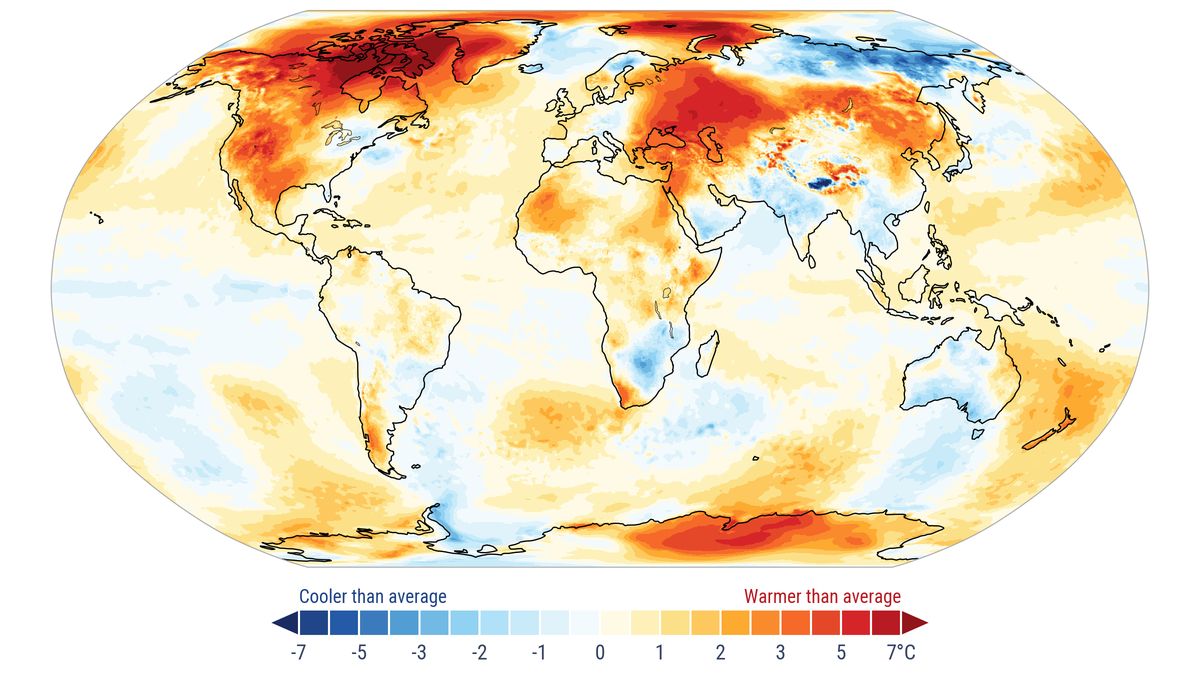Listopad byl světově třetí nejteplejší měsíc v historii