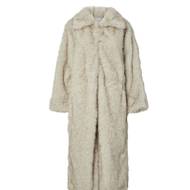 Šedý dlouhý kabát s umělou kožešinou Y.A.S. (Next), 6543 Kč