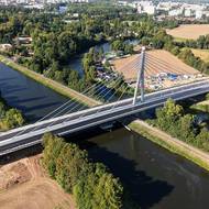 Největší zavěšený lanový most v Pardubicích