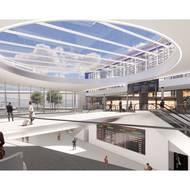 Zpříjemnit lidem čekání má skleněný vestibul se světlíkem (vizualizace).