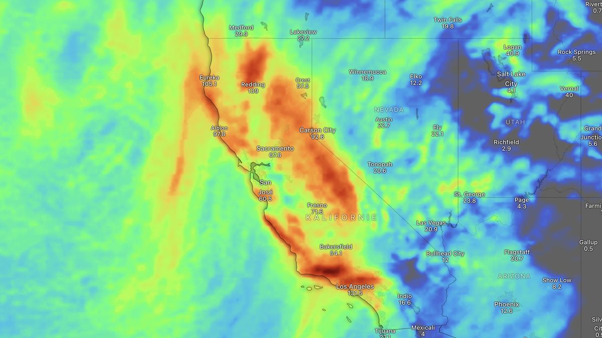 Los Angeles na Vánoce čekají povodně