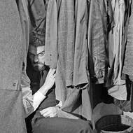 Waldemar Matuška. Fotka vznikla během natáčení, při němž Jiří Stivín asistoval, 60. léta minulého století.