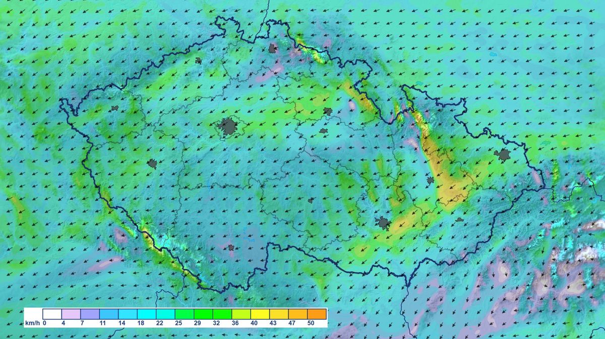 Vítr a sníh. Meteorologové vydali výstrahu pro Štědrý den