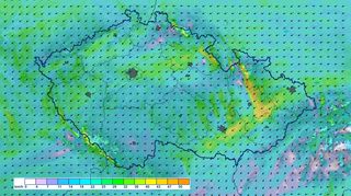 Vítr a sníh. Meteorologové vydali výstrahu pro Štědrý den