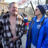 Nejstarší účastník memoriálu, 83letý pan  Andrej Dzuba. 