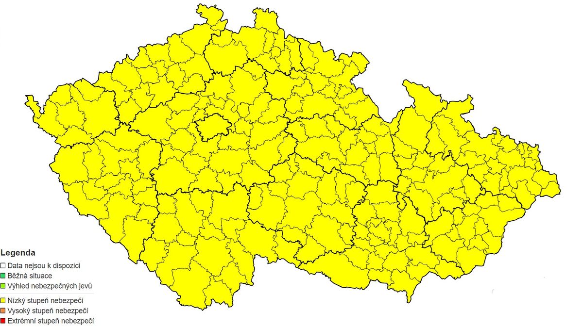 Po celém Česku hrozí tvorba ledovky, varují meteorologové