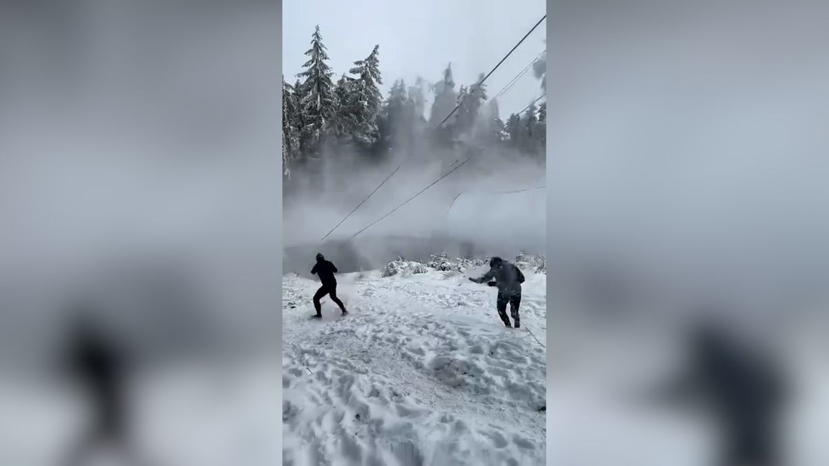 Dramatické chvíle na Kleti. Strom spadl na dráty lanovky