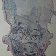 Olejové malby jsou na dřevěných kartuších.