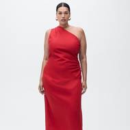 Lyocelové šaty s asymetrickým výstřihem, H&M, 1299 Kč